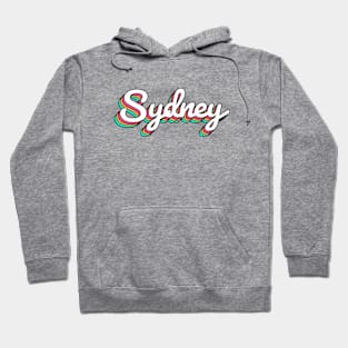 Sydney Australia Retro Script Hoodie